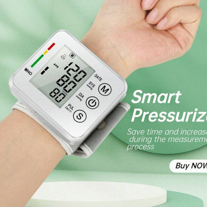 Electronic Wrist Blood Pressure LCD Monitor