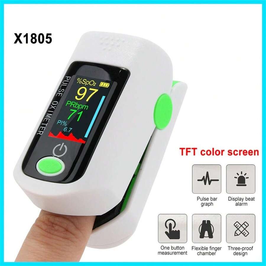 Finger Pulse Oximeter Fast SpO2 & Heart Rate Monitor with Display