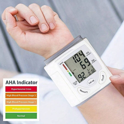 🔔Flash Offer: -50%🔔Automatic Wrist Blood Pressure Monitor – Battery Powered
