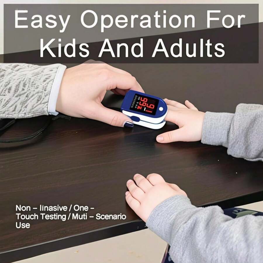 Fingertip Pulse Oximeter – Portable SpO2 & O2 Monitor for Home or Sport