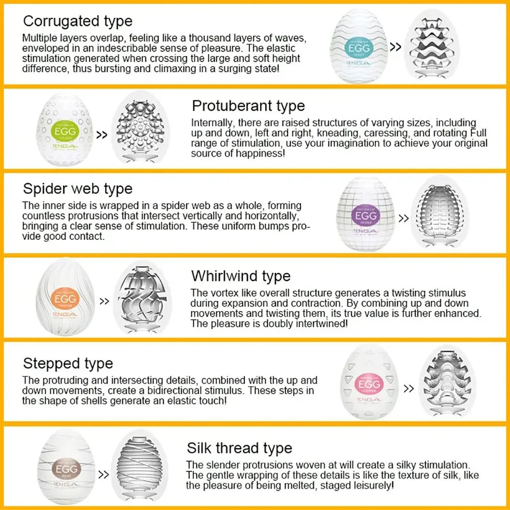 🍑SALE 50% OFF🍆6pcs Masturbator Egg Set | Portable Mini Pocket Stimulator 🍆