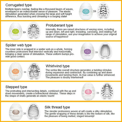 🍑SALE 50% OFF🍆6pcs Masturbator Egg Set | Portable Mini Pocket Stimulator 🍆