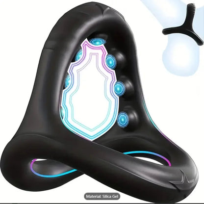🍑SALE 50% OFF🍆Triangular Silicone Penis Ring with Massage Beads 🍆