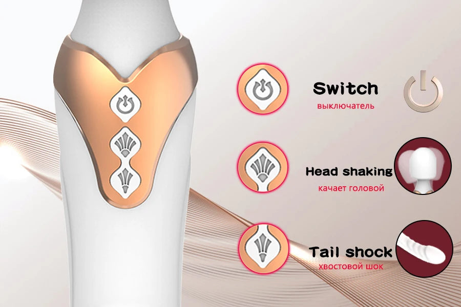 🍑SALE 50% OFF🍑Dildos Vibrator Dual Motor Silicone AV Magic Wand – Powerful G-Spot Clitoris Massager for Women Adults 18+