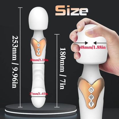 🍑SALE 50% OFF🍑Dildos Vibrator Dual Motor Silicone AV Magic Wand – Powerful G-Spot Clitoris Massager for Women Adults 18+