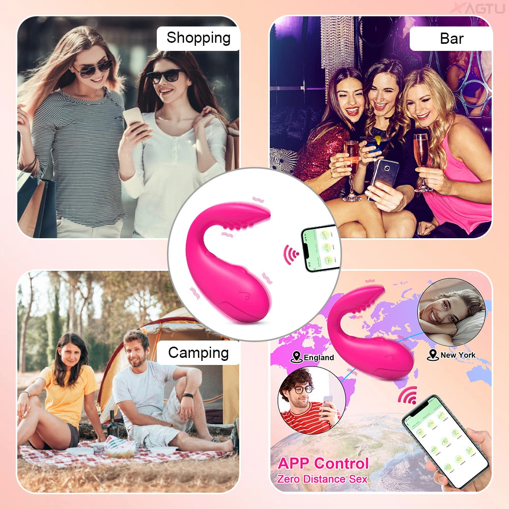 🍑SALE 50% OFF🍆App Bluetooth Control Vibrator Egg for Women 🔥