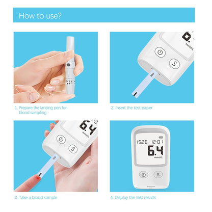 Blood Glucose Meter Diabetes Test Kit
